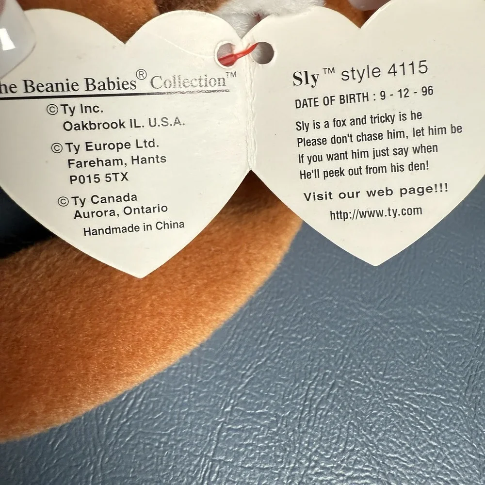 TY Original‎ Beanie Babies Lot Of 5 -Cubbie'93 Roam Canyon '98 Sly '96 Spurs '08